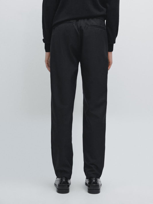 100% cotton jogger fit trousers