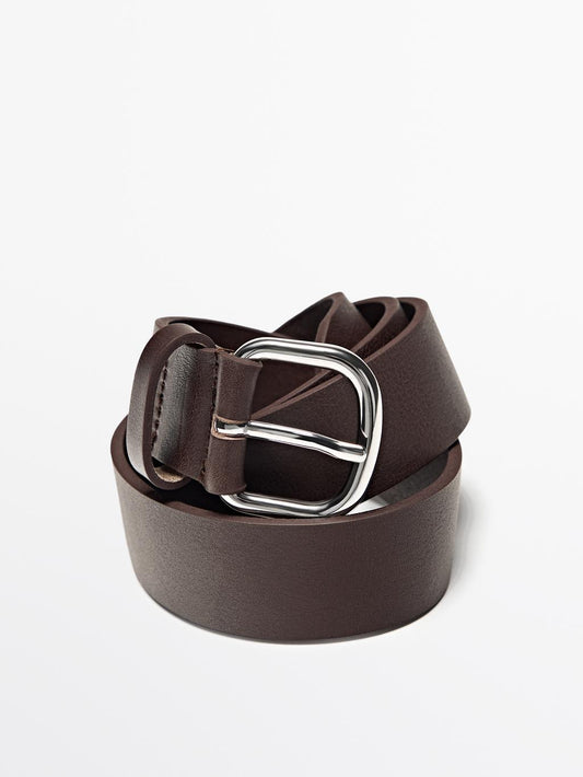 Soft nappa leather belt