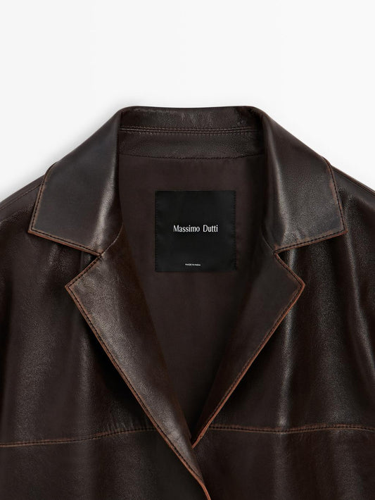 Nappa leather jacket