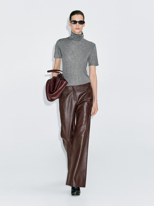 Nappa leather trousers