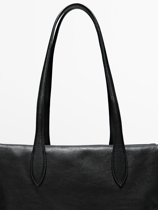 Nappa leather satchel bag