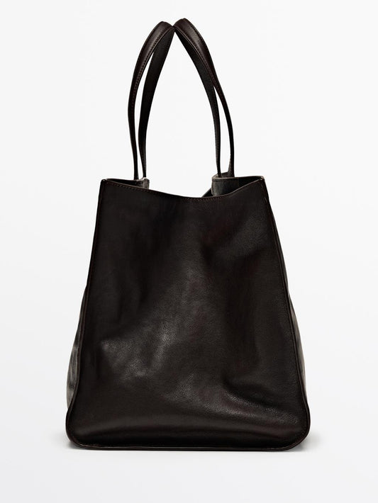 Maxi nappa leather MD ICON tote bag