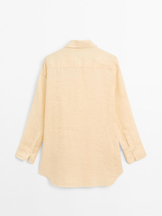 Long 100% linen shirt - STUDIO