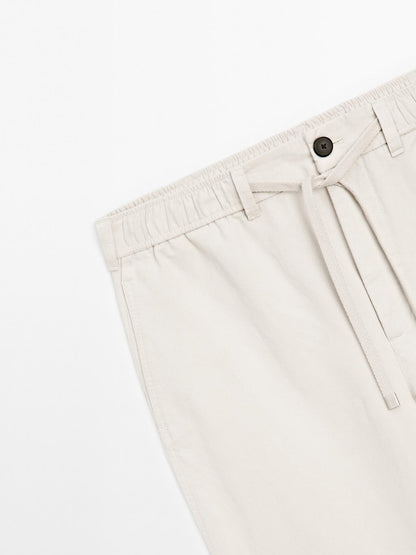 Cotton blend joggers