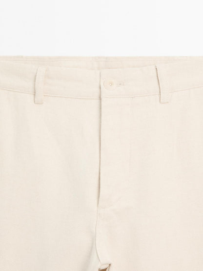 Tapered fit trousers