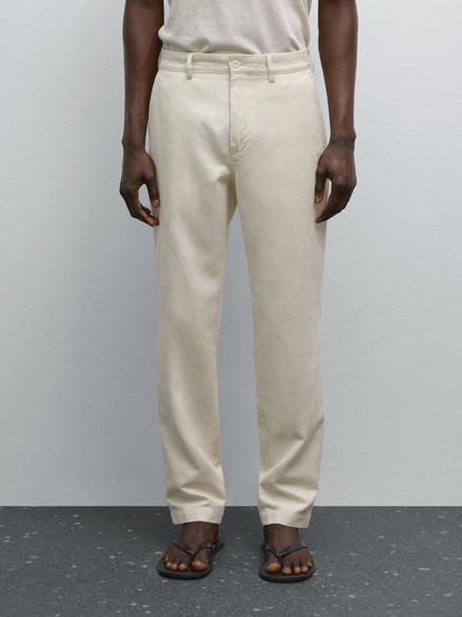 Tapered fit trousers