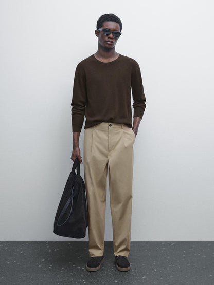 Relaxed-fit trousers with dart detail