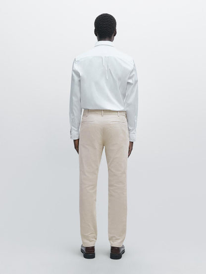 Slim fit corduroy trousers