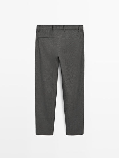 Relaxed fit pinstripe trousers