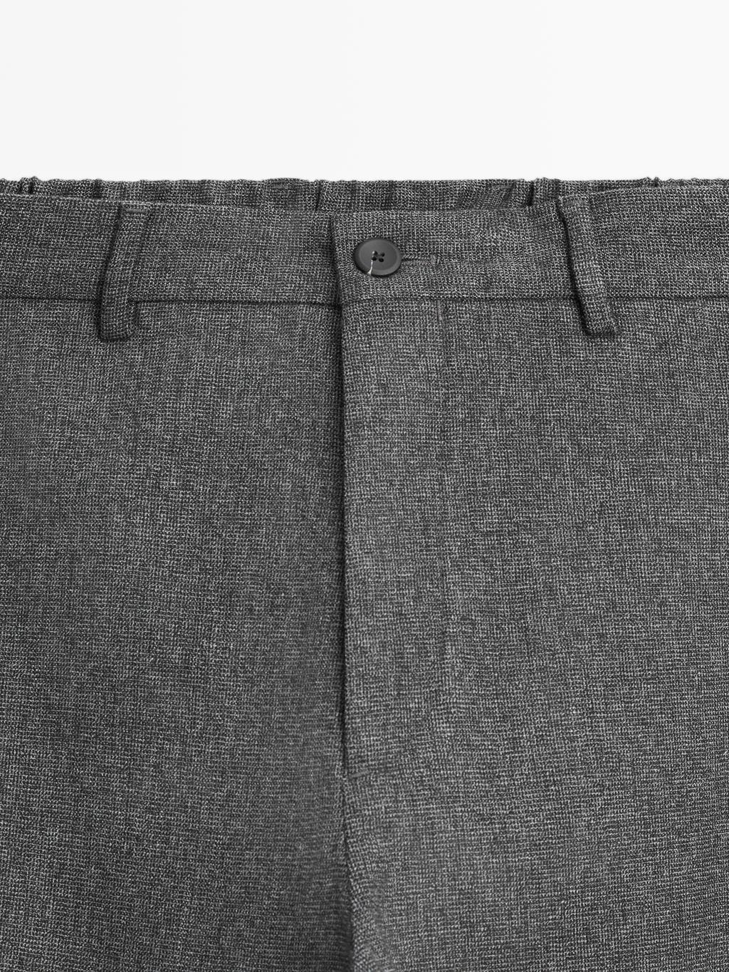 Jogger fit trousers with textured detail