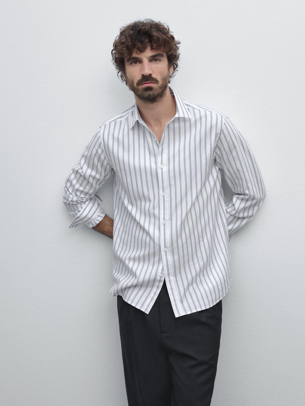 Slim fit 100% cotton shirt