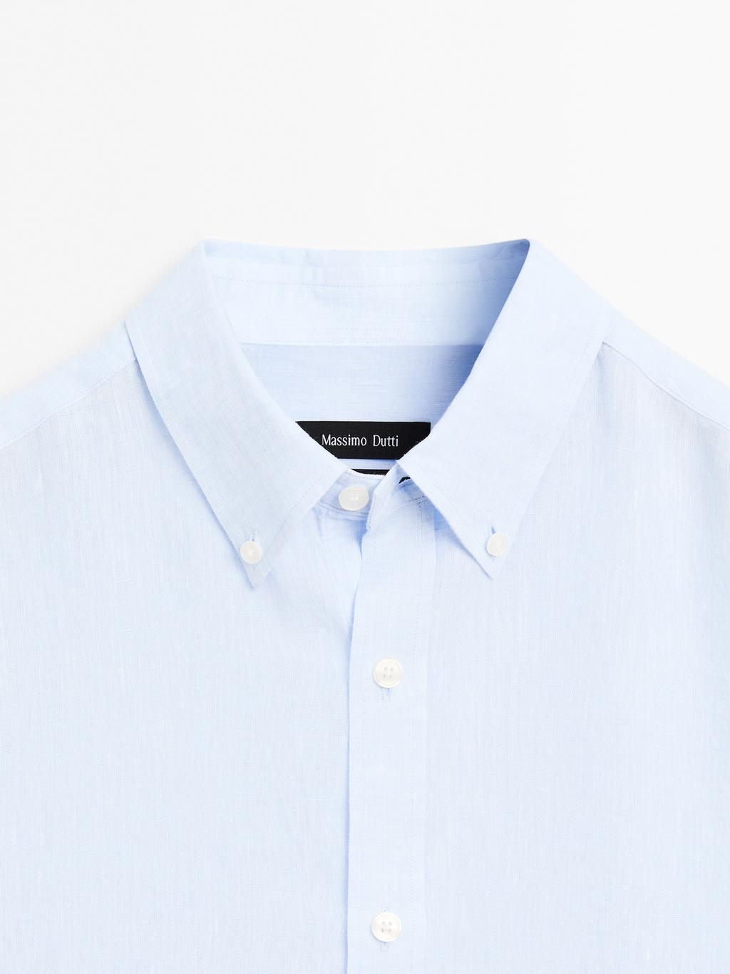 100% linen regular fit shirt