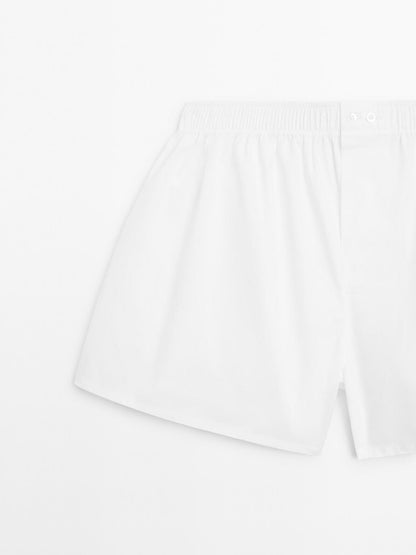 Plain 100% cotton boxers
