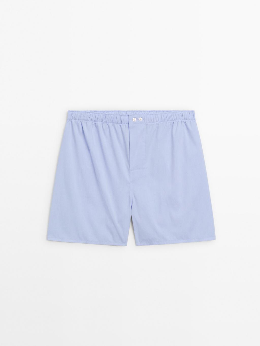 Plain poplin boxers