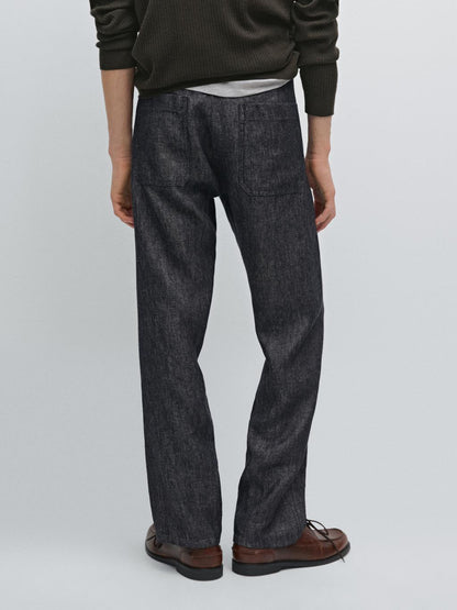 Lightweight relaxed fit jeans