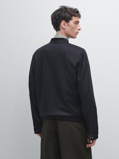 Zip-up bomber jacket