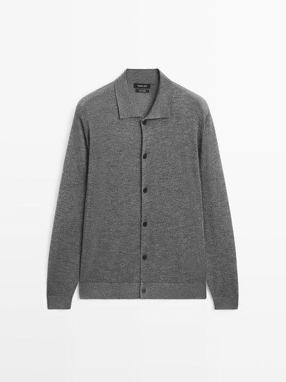 100% cashmere knit cardigan