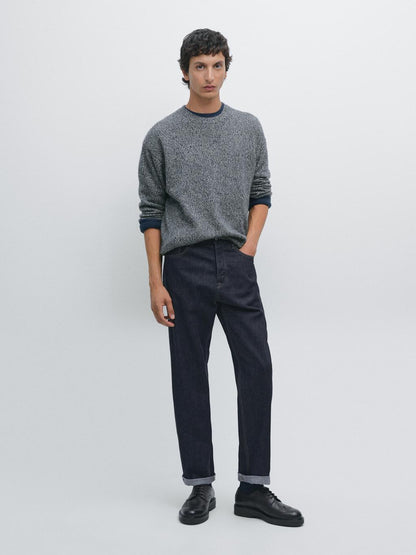 100% cashmere crew neck sweater