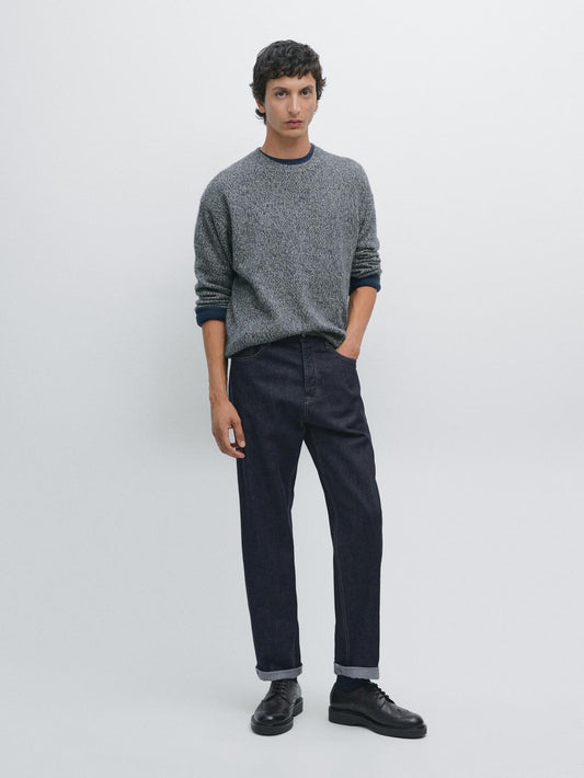 100% cashmere crew neck sweater