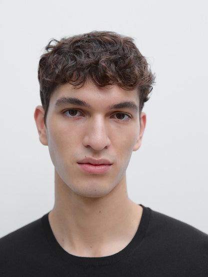 Cotton blend knit T-shirt