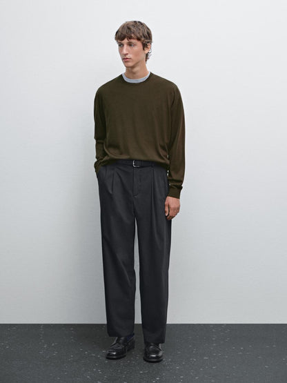 100% merino wool knit sweater