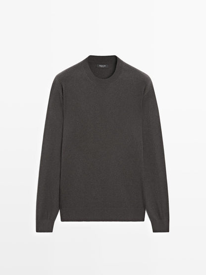 Knit wool and cashmere blend sweater - LIMITED