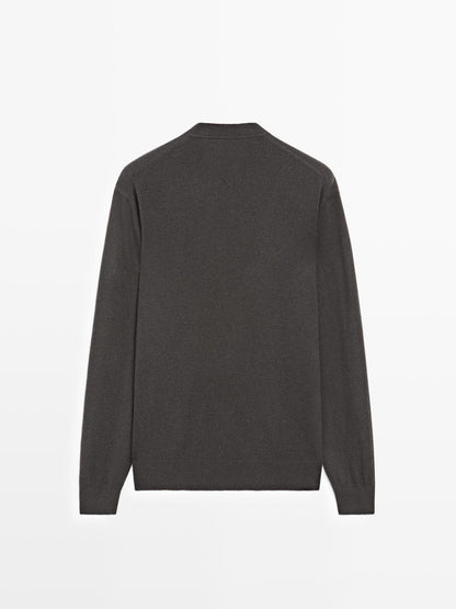 Knit wool and cashmere blend sweater - LIMITED