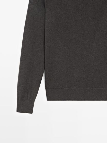 Knit wool and cashmere blend sweater - LIMITED
