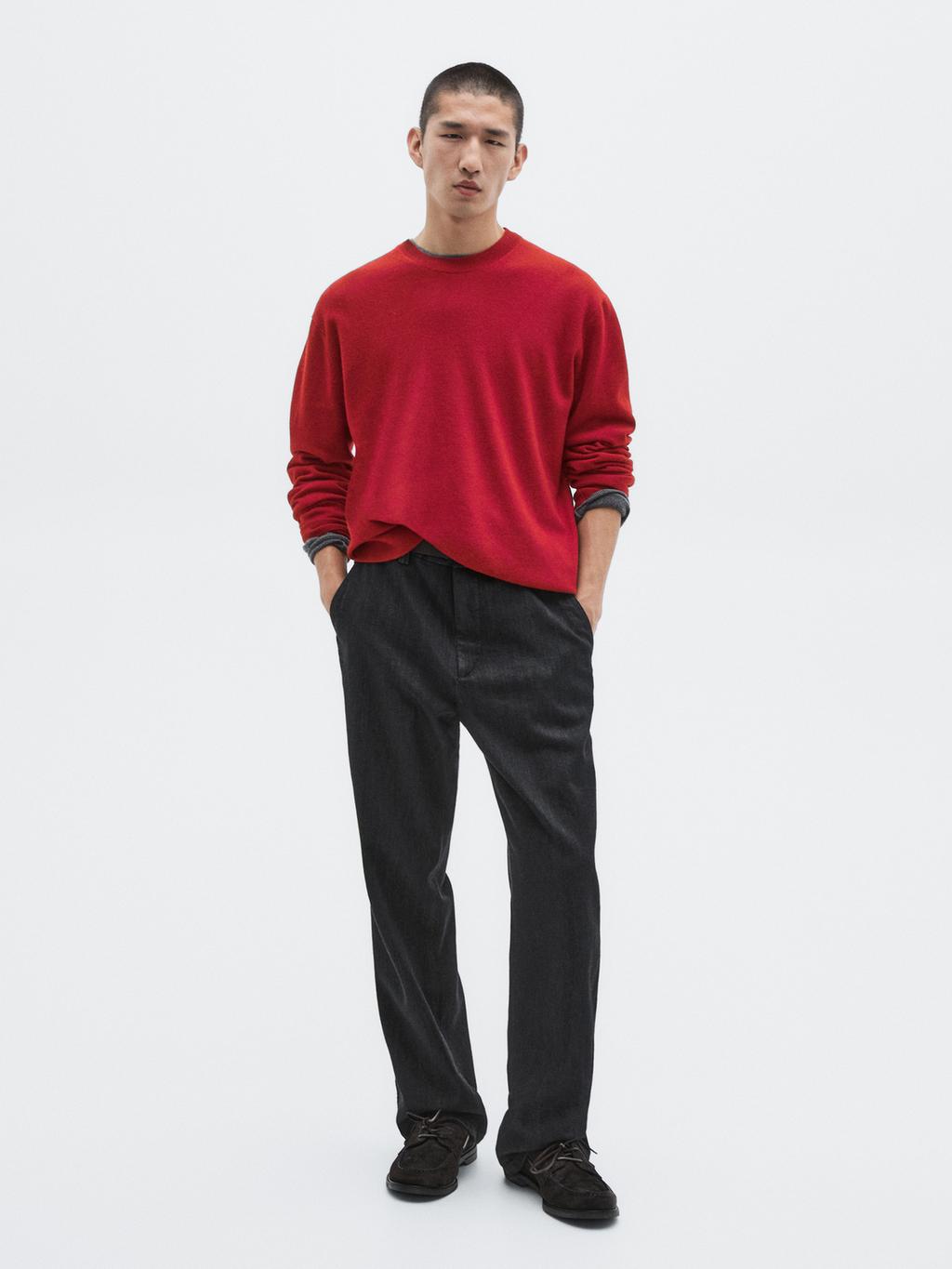 Knit wool and cashmere blend sweater - LIMITED