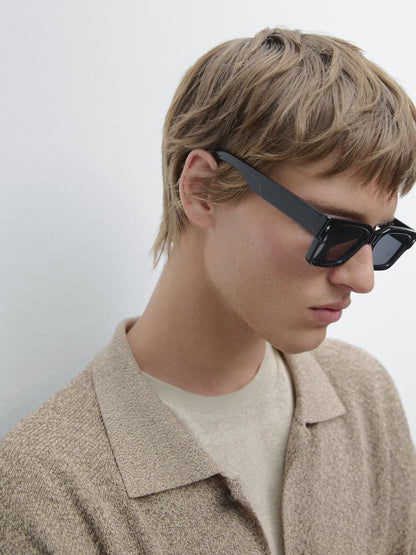 100% cotton mouline knit cardigan