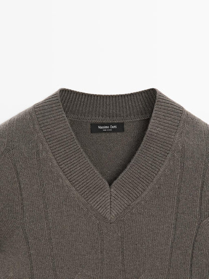 Knit wool blend sweater - LIMITED