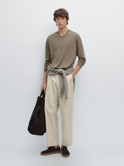 Knit wool blend sweater