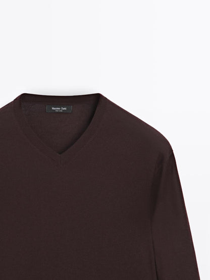 Knit wool blend sweater