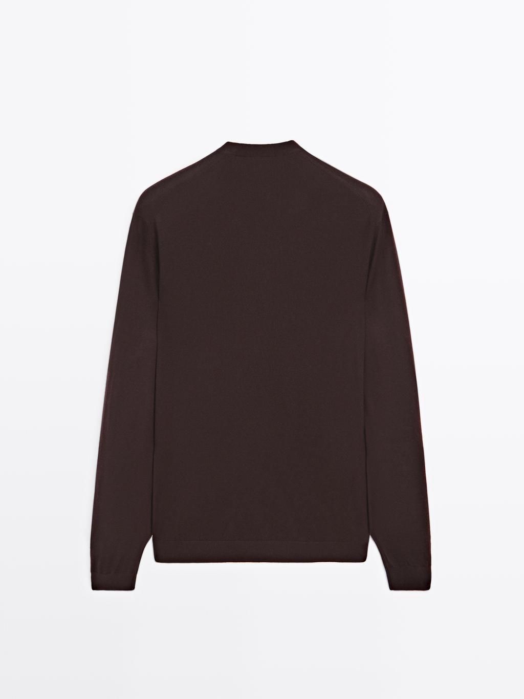 Knit wool blend sweater