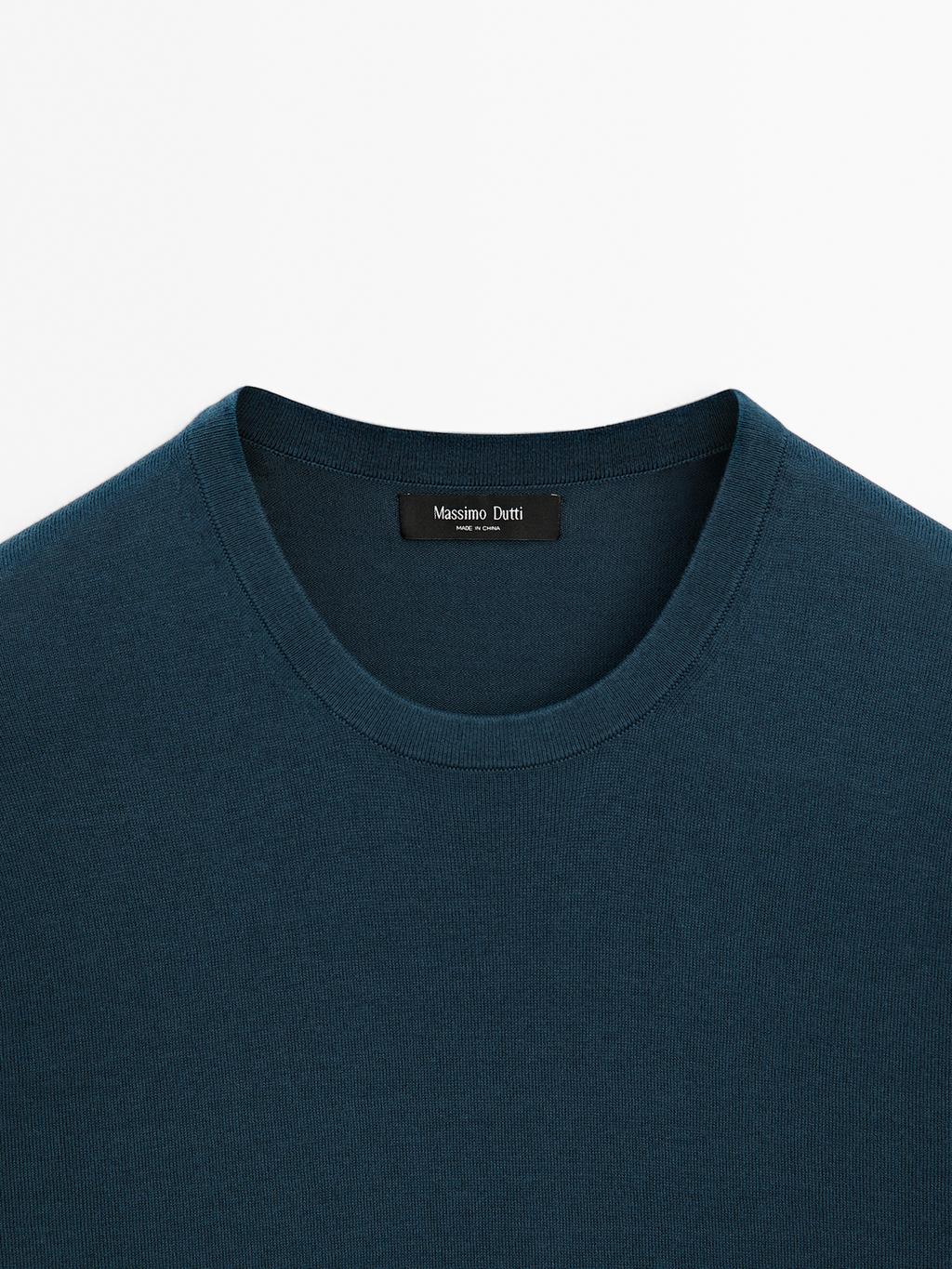 Cotton and silk blend sweater