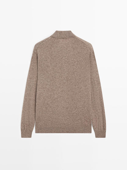 Yak wool blend knit sweater