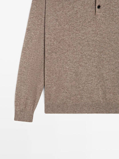 Yak wool blend knit sweater