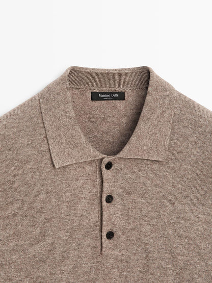 Yak wool blend knit sweater