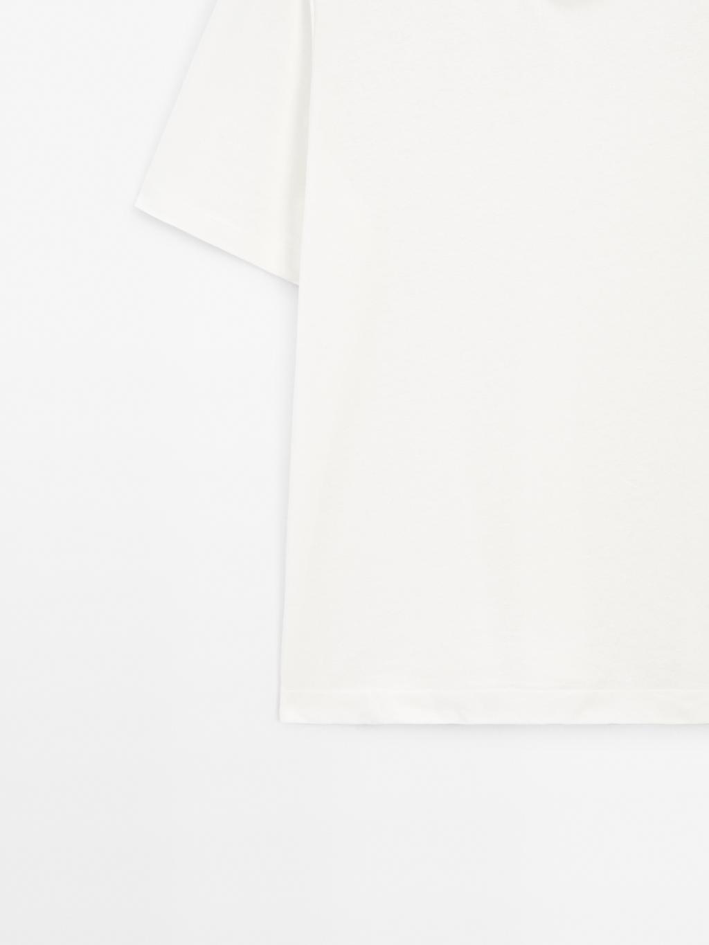 Short sleeve linen blend T-shirt