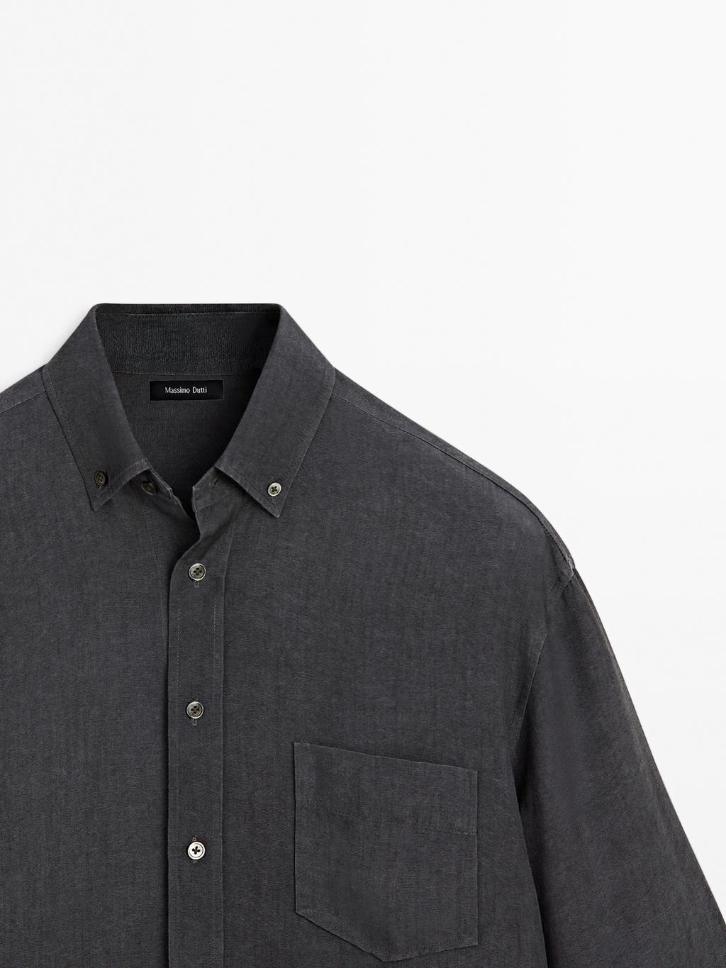 Regular fit flowing shirt