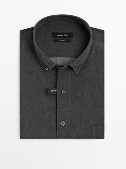 Regular fit flowing shirt