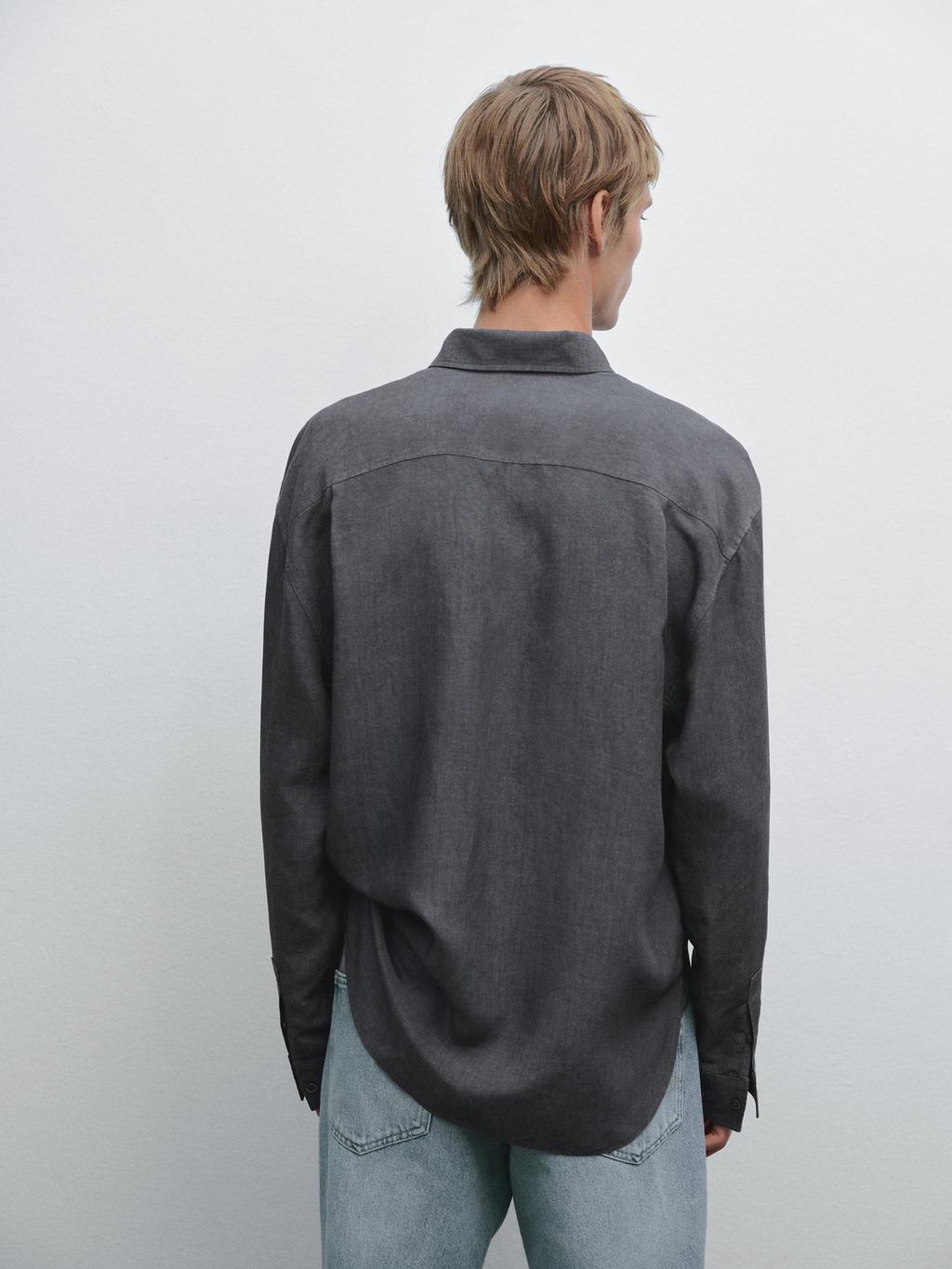 Regular fit flowing shirt