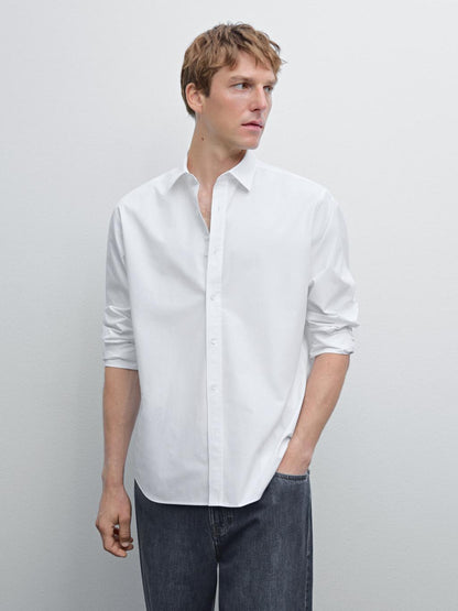 Regular fit poplin shirt