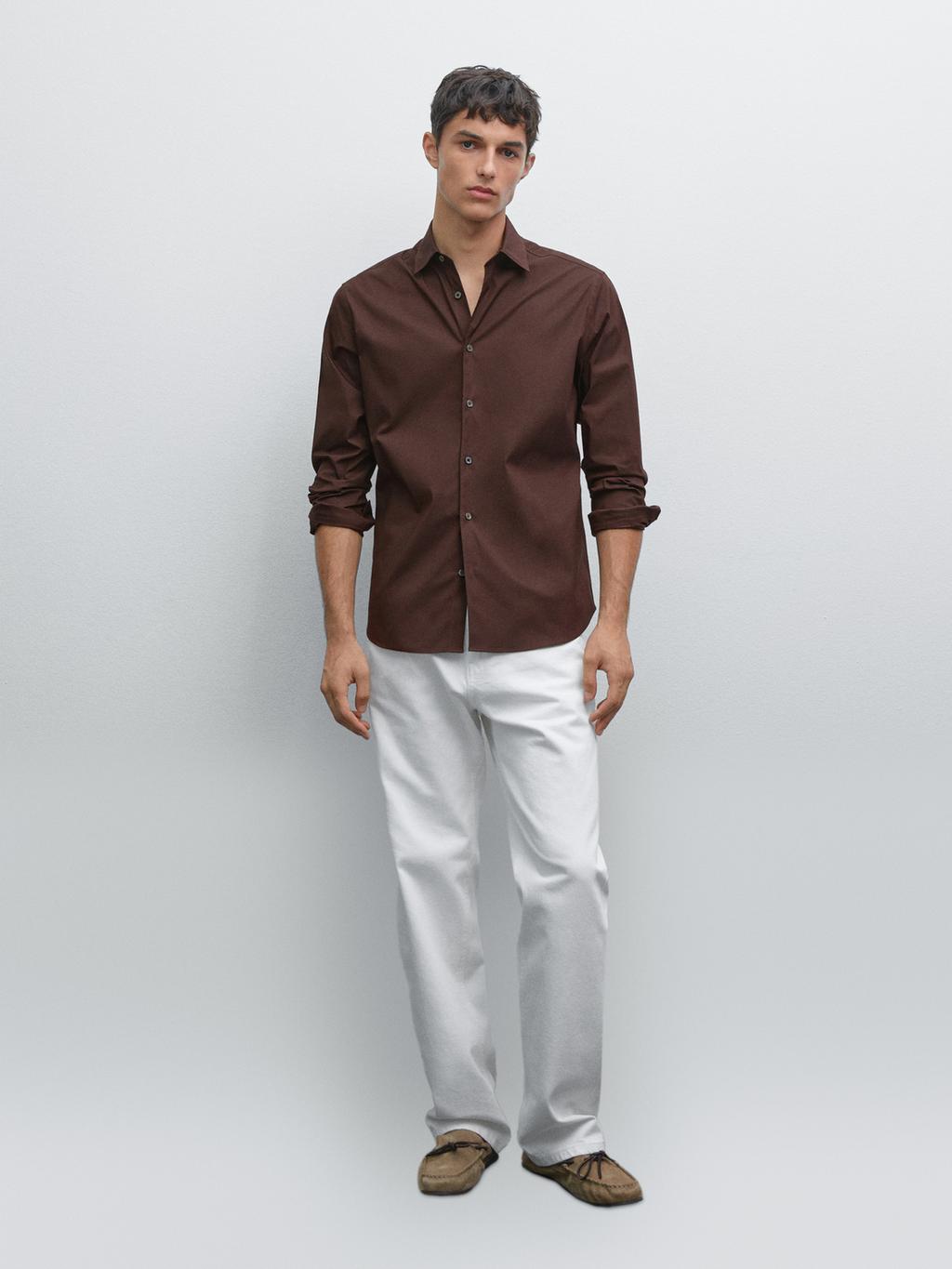 Slim fit stretch shirt