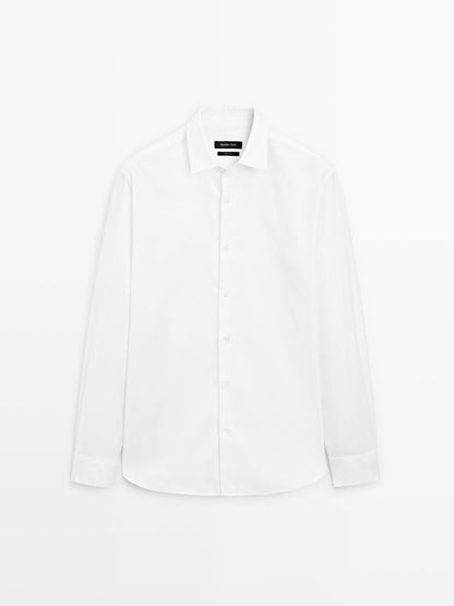 Regular fit textured shirt