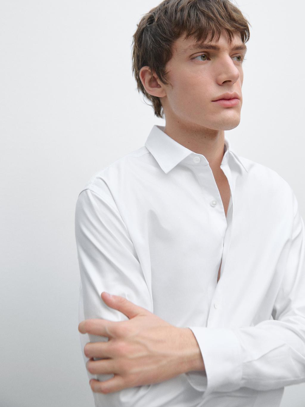 Regular fit textured shirt