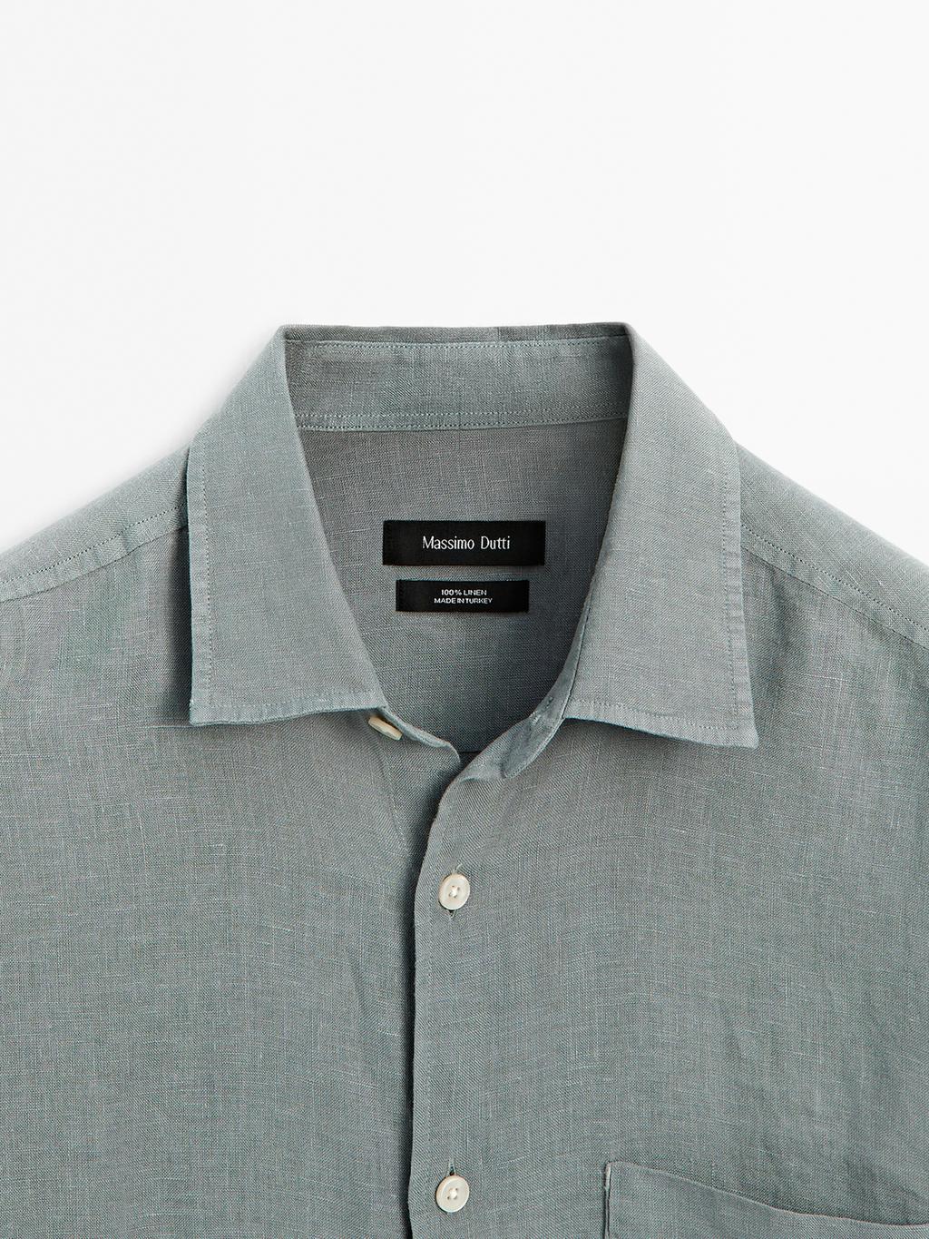 Regular fit shirt with pocket detail