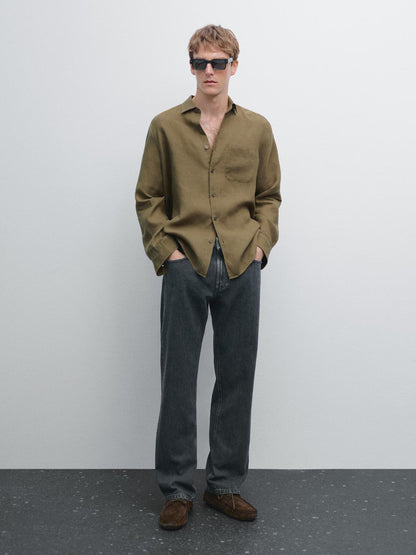 Regular fit shirt with pocket detail