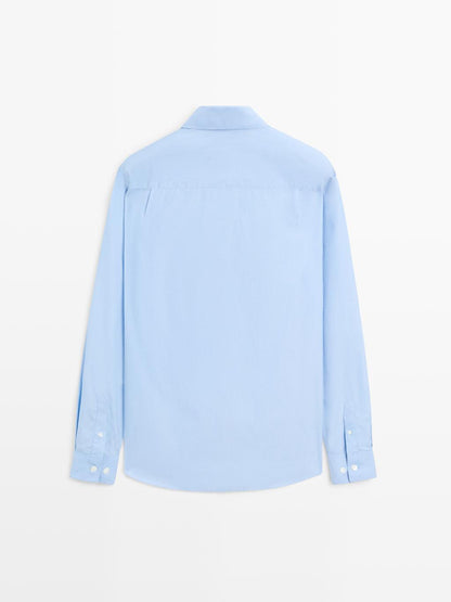 Regular-fit 100% cotton shirt