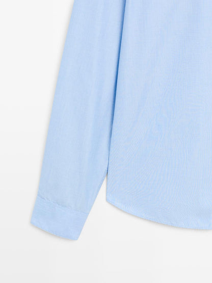 Regular-fit 100% cotton shirt